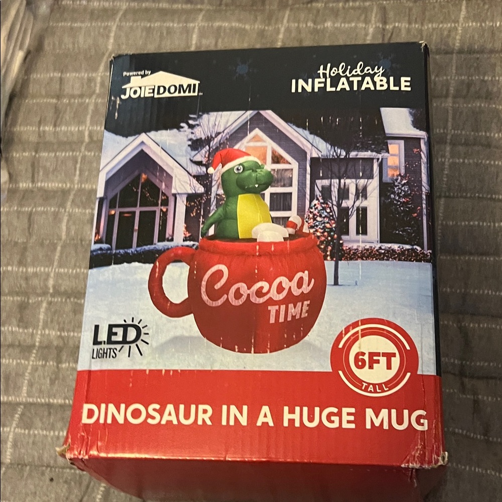 Joiedomi Holiday Inflatable Dinosaur in Mug

Open box but new